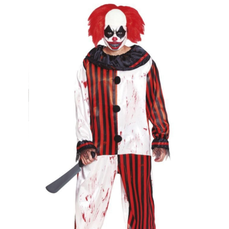 Disfraz de Payaso Rayas Sangre