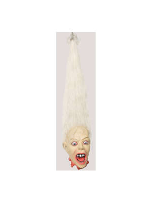 Comprar Cabeza Colgante con Pelo Blanco - Organos y Miembros Sangrientos