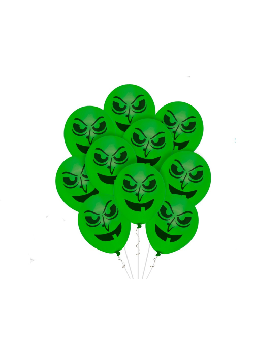 Globos Halloween Bruja Siniestra 10 unid - Globos