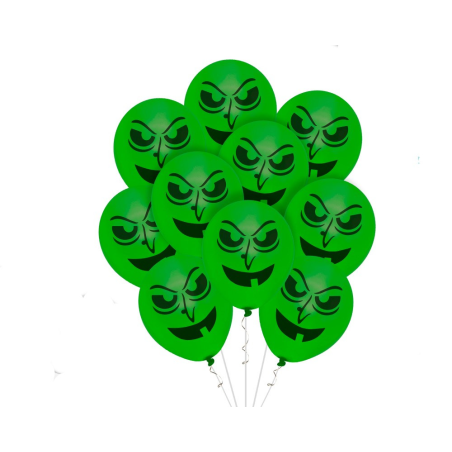 Globos Halloween Bruja Siniestra 10 unid - Globos