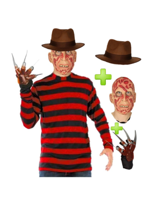Disfraz de Freddy Asesino Pesadillas. - Disfraces de Asesino de Pesadillas Adulto