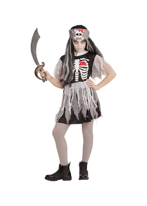 Disfraz de Pirata Fantasma Niña