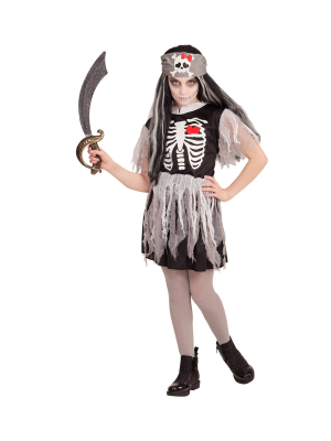 Disfraz de Pirata Fantasma Niña