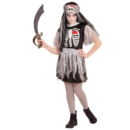 Disfraz de Pirata Fantasma Niña