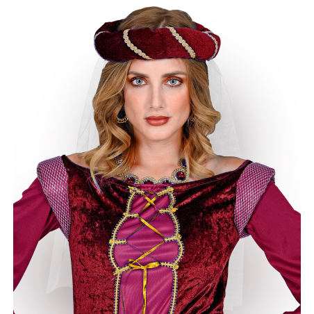 Tocado Medieval Burdeos