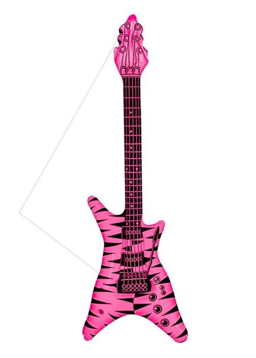 Guitarra Cebra Rosa Hinchable