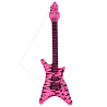 Guitarra Cebra Rosa Hinchable