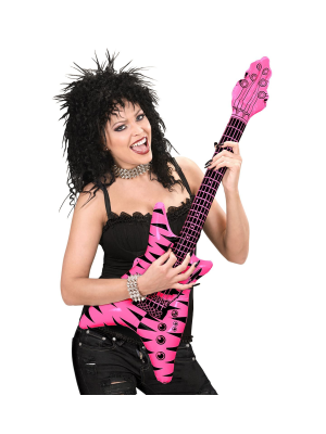 Guitarra Cebra Rosa Hinchable