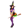 Disfraz de Bruja Corta Colores