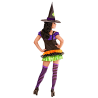 Disfraz de Bruja Corta Colores