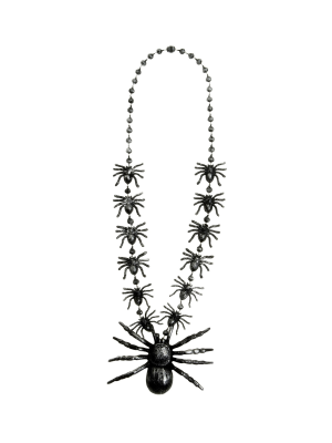 Collar Arañas Negro - Complementos Disfraces Halloween