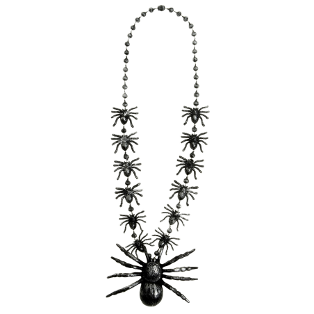 Collar Arañas Negro - Complementos Disfraces Halloween