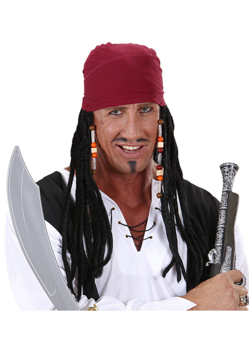 Peluca Pañuelo Pirata con Rastas