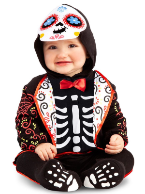 Disfraz de Esqueleto Catrino Bebe - Disfraces Calaveras y Catrinas