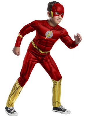 Disfraz de Flash Black Line DLX Infantil