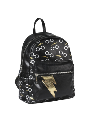 Mochila Harry Potter Gafas y Rayo Casual Polipiel