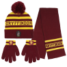 Set de Guantes + Gorro + Bufanda para niño Gryffindor Harry Potter
