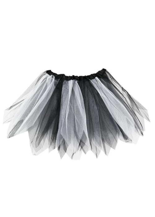 Tutu Blanco y Negro 30cms - Faldas y Pantalones