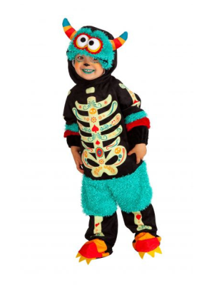 Disfraz de Monstruito Esqueleto Catrino Bebe