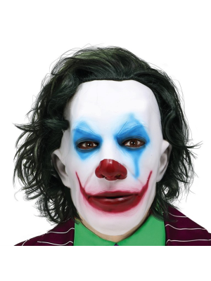 Mascara Payaso de Comic Smile con Pelo