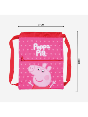 Mochila Saquito Escolar Peppa Pig