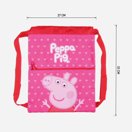 Mochila Saquito Escolar Peppa Pig