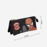 Estuche Portatodo sSpiderman Negro Triple