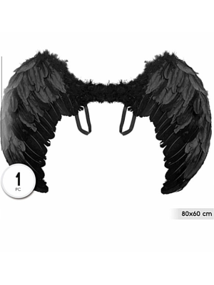 Alas de Plumas Negras Grandes