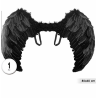 Alas de Plumas Negras Grandes