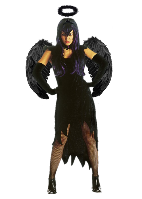 Disfraz de Angel Negro Mujer - Disfraces de Angeles y Demonios para Mujer