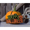 Cartel Happy Halloween Purpurina