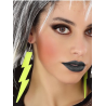 Pendientes Rayo Amarillo Neon