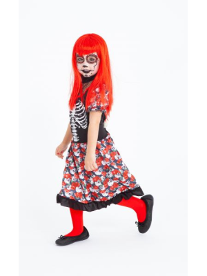Disfraz de Esqueleto Catrina Bonita Niña