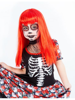 Disfraz de Esqueleto Catrina Bonita Niña