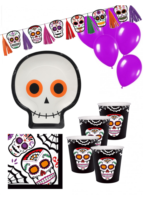 Decoracion Halloween Calaveras Mejicanas Infantil - Packs Decoracion Halloween