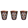 Vasos de Chupito Calavera Mexicana 3 Unidades