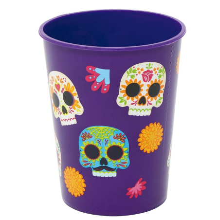 Vaso Morado Calaveras Mexicanas