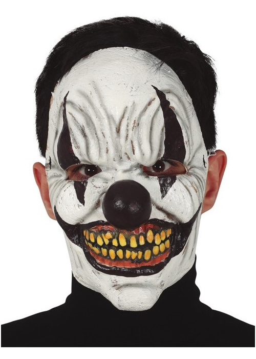 Mascara Payaso Diabolico Negro