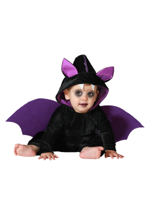 Disfraz de Vampiro Murcielago Morado para Bebe - Disfraces Halloween Vampiros