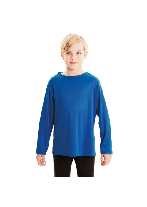 Camiseta Azul Infantil manga Larga