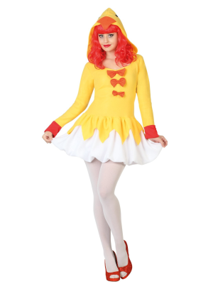 Disfraz de Pollo Chica Vestido