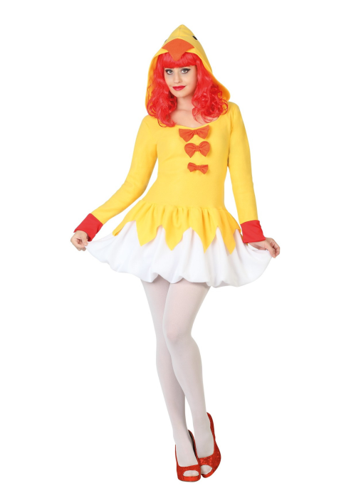 Disfraz de Pollo Chica Vestido