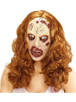 Mascara Zombie Novia Con Pelo