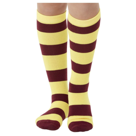 Calcetines de Rayas Amarillos y Granates