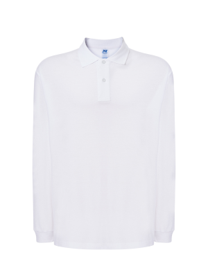 Polo Blanco Manga Larga