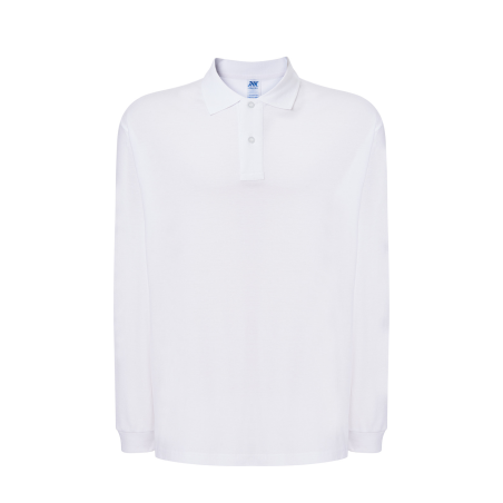 Polo Blanco Manga Larga