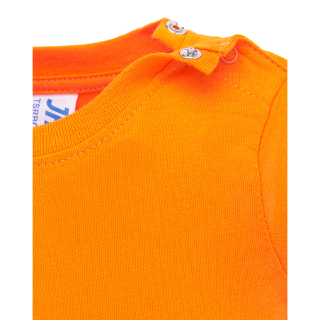 Body Naranja Manga Corta Bebe