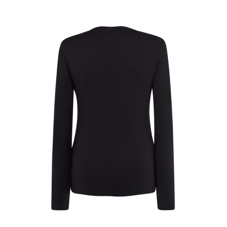 Camiseta Negra Manga Larga Mujer