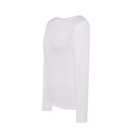 Camiseta Blanca Manga Larga Mujer