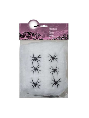Comprar Telaraña Blanca 100 gr por solo 3.50€ – Tienda de disfraces online